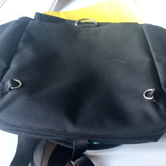 Haiku cross body bag- black with teal detail - Picture 5 of 6